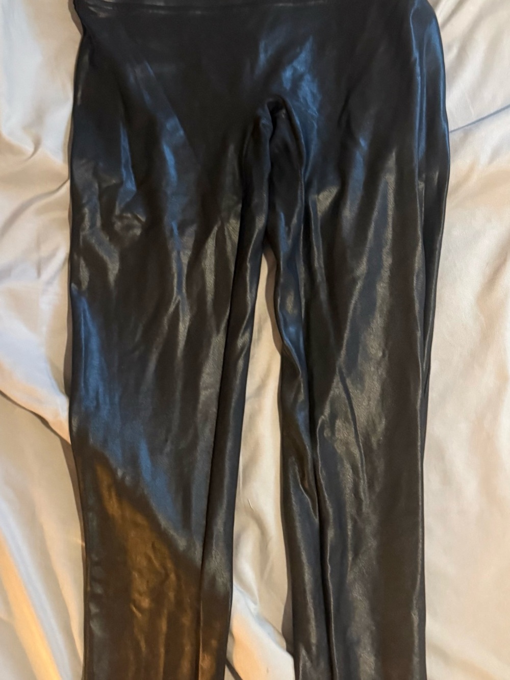 Spanx Black Faux Leather Leggings